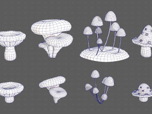 Trees Cartoon V44 3D Model