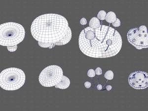 Trees Cartoon V44 3D Model