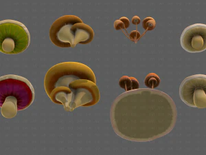 Trees Cartoon V44 3D Model