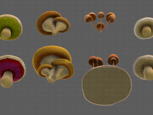 Trees Cartoon V44 3D Model