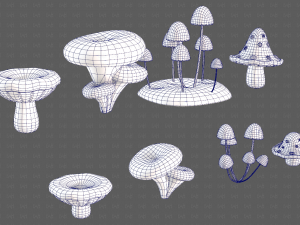 Trees Cartoon V44 3D 模型