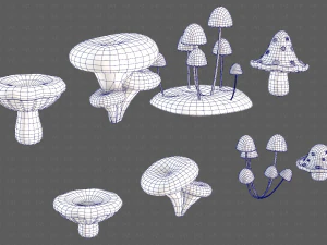 Trees Cartoon V44 3D Model