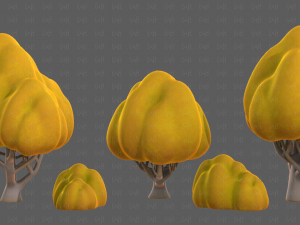Trees Cartoon V45 3D Модель