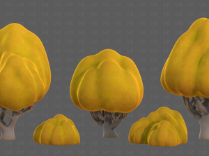 Trees Cartoon V45 3D Модель