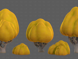 Trees Cartoon V45 3D Model
