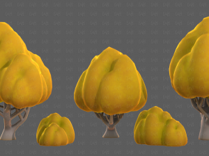 Trees Cartoon V45 3D Модель