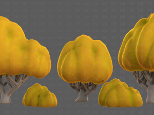 Trees Cartoon V45 3D Модель