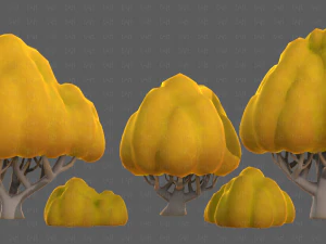 Trees Cartoon V45 3D Model