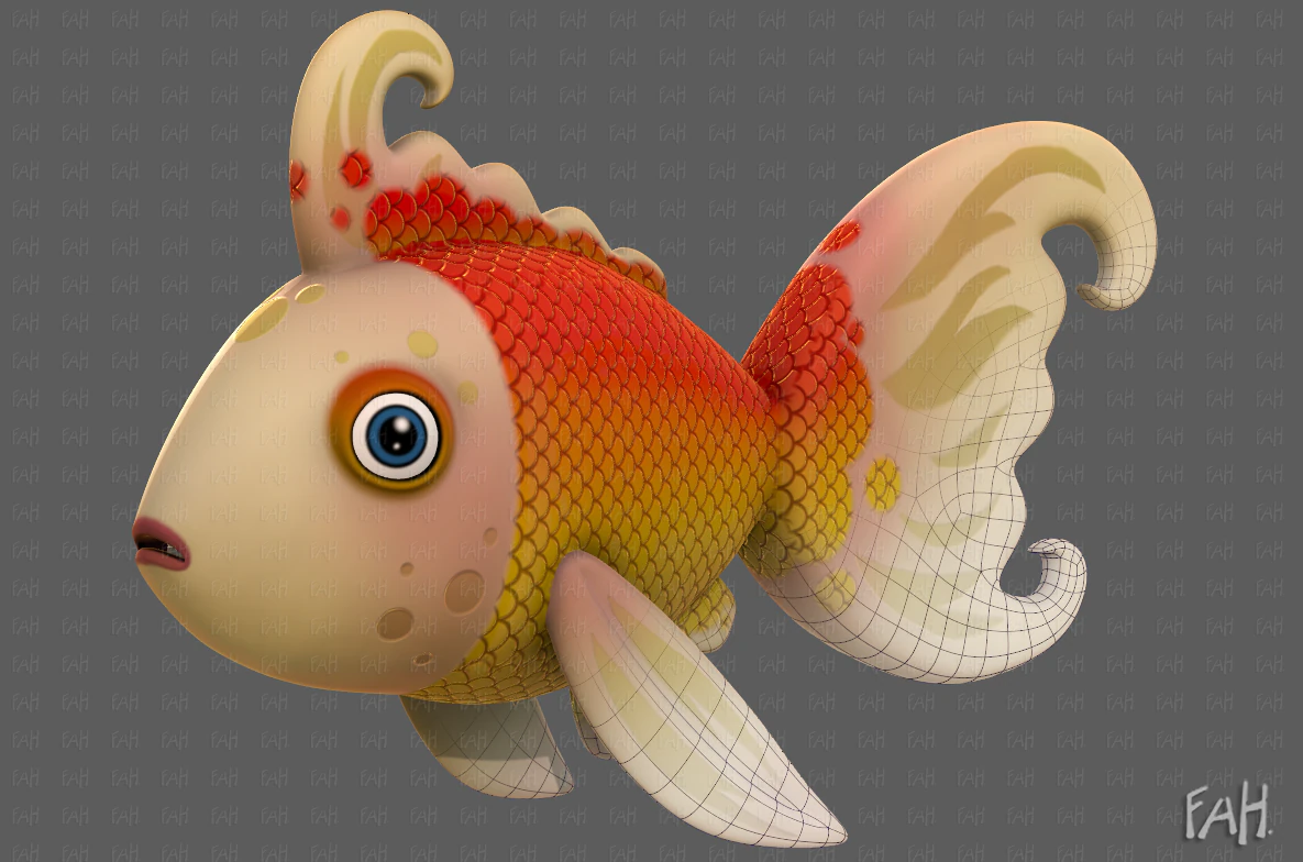 Fish V11 3D Model .c4d .max .obj .3ds .fbx .stl .blend