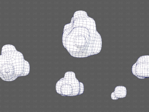Clouds cartoon V06 Modello 3D