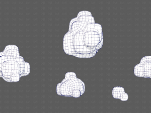 Clouds cartoon V06 Modello 3D