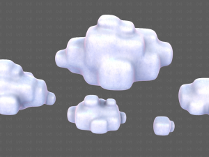 Clouds cartoon V06 Modello 3D