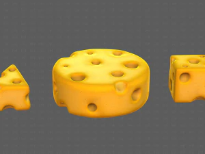 Cheese V01 3D Model