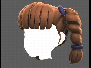 Base Hair for girl V57 3D Model