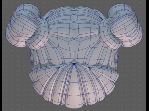 Base Hair for girl V57 3D Model