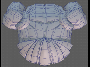 Base Hair for girl V57 3D Model
