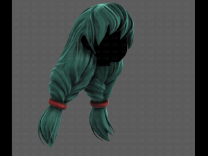 3D Hair style for girl V117 Modèle 3D