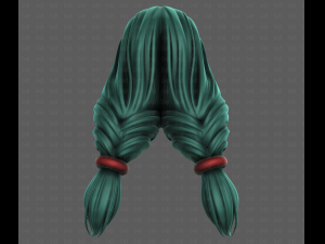 3D Hair style for girl V117 Modèle 3D