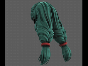 3D Hair style for girl V117 Modèle 3D