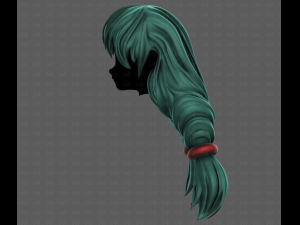 3D Hair style for girl V117 Modèle 3D