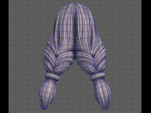 3D Hair style for girl V117 Modèle 3D