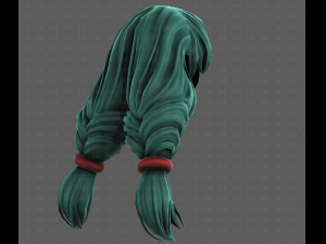 3D Hair style for girl V117 Modèle 3D