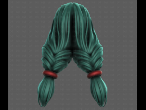 3D Hair style for girl V117 Modèle 3D