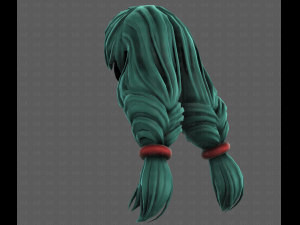 3D Hair style for girl V117 Modèle 3D