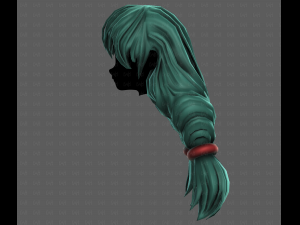 3D Hair style for girl V117 Modèle 3D