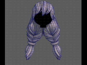 3D Hair style for girl V117 Modèle 3D