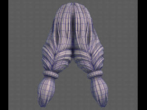3D Hair style for girl V117 Modèle 3D