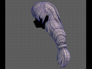 3D Hair style for girl V117 Modèle 3D