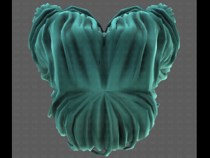 3D Hair style for girl V117 Modèle 3D
