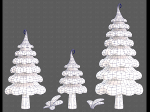 Trees Cartoon V46 3Dモデル