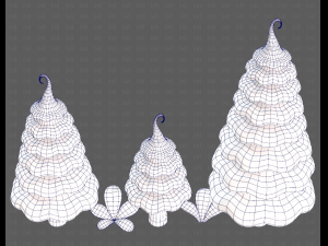 Trees Cartoon V46 3Dモデル