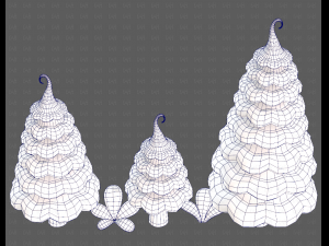Trees Cartoon V46 3Dモデル