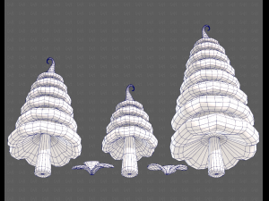 Trees Cartoon V46 3Dモデル