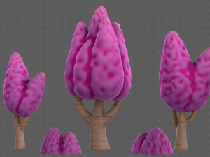 Trees Cartoon V48 3D मॉडल