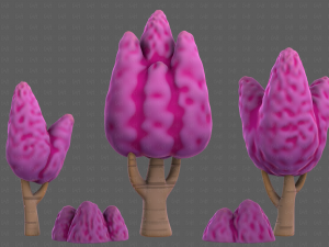 Trees Cartoon V48 3D मॉडल