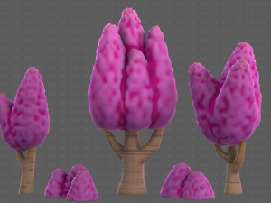 Trees Cartoon V48 3D मॉडल