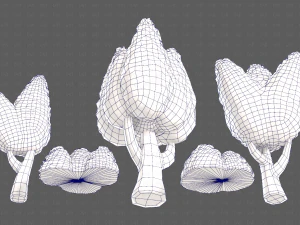 Trees Cartoon V48 3D Model