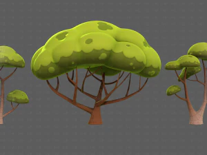 Desenho de &aacute;rvores V50 Modelo 3D