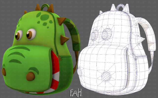 Bag V17 3D Model .c4d .max .obj .3ds .fbx .stl .blend 