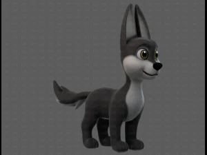 Dog base cartoonV11 3D Model
