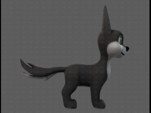 Dog base cartoonV11 3D Model