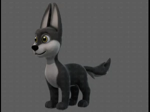 Dog base cartoonV11 3D Model
