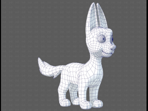 Dog base cartoonV11 3D 모델