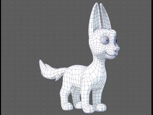 Dog base cartoonV11 3D Model