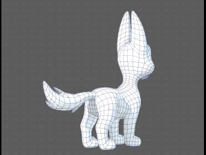 Dog base cartoonV11 3D Model