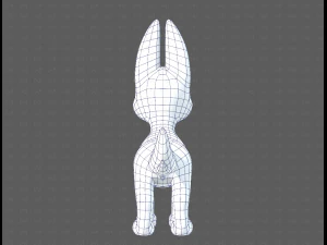 Dog base cartoonV11 3D Model